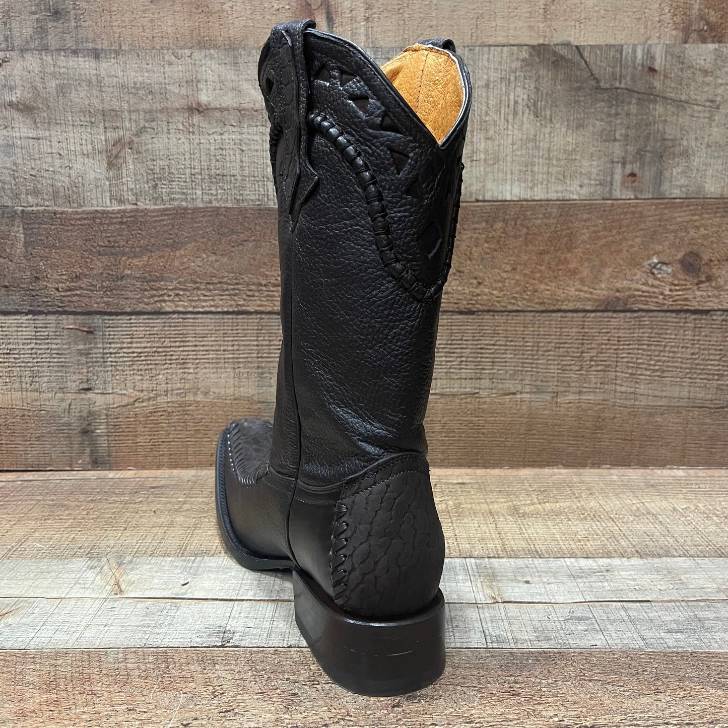 Men's Rodeo Cowboy Boots Bull Neck Leather Bota Cuello de Toro Est.045