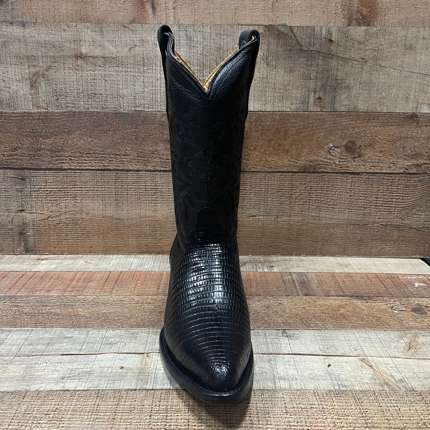 Men's Cowboy Boots Lizard Print Genuine Leather Western Est. 099 Lizard