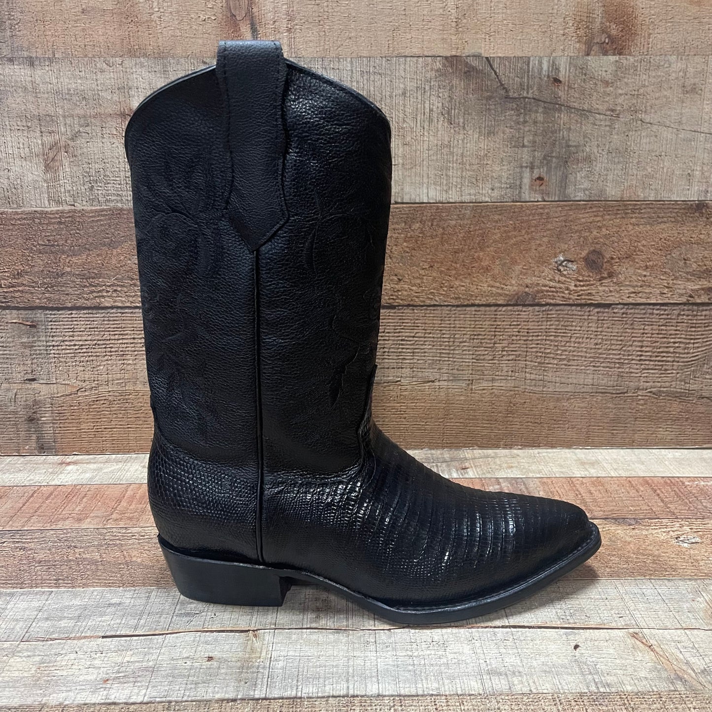 Men's Cowboy Boots Lizard Print Genuine Leather Western Est. 099 Lizard