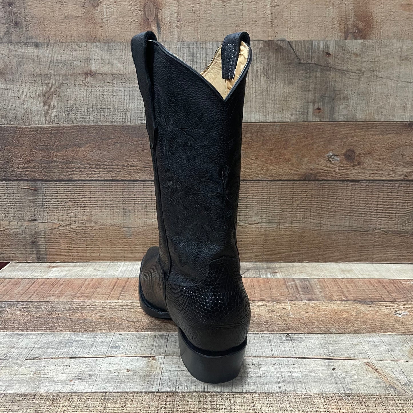 Men's Cowboy Boots Lizard Print Genuine Leather Western Est. 099 Lizard