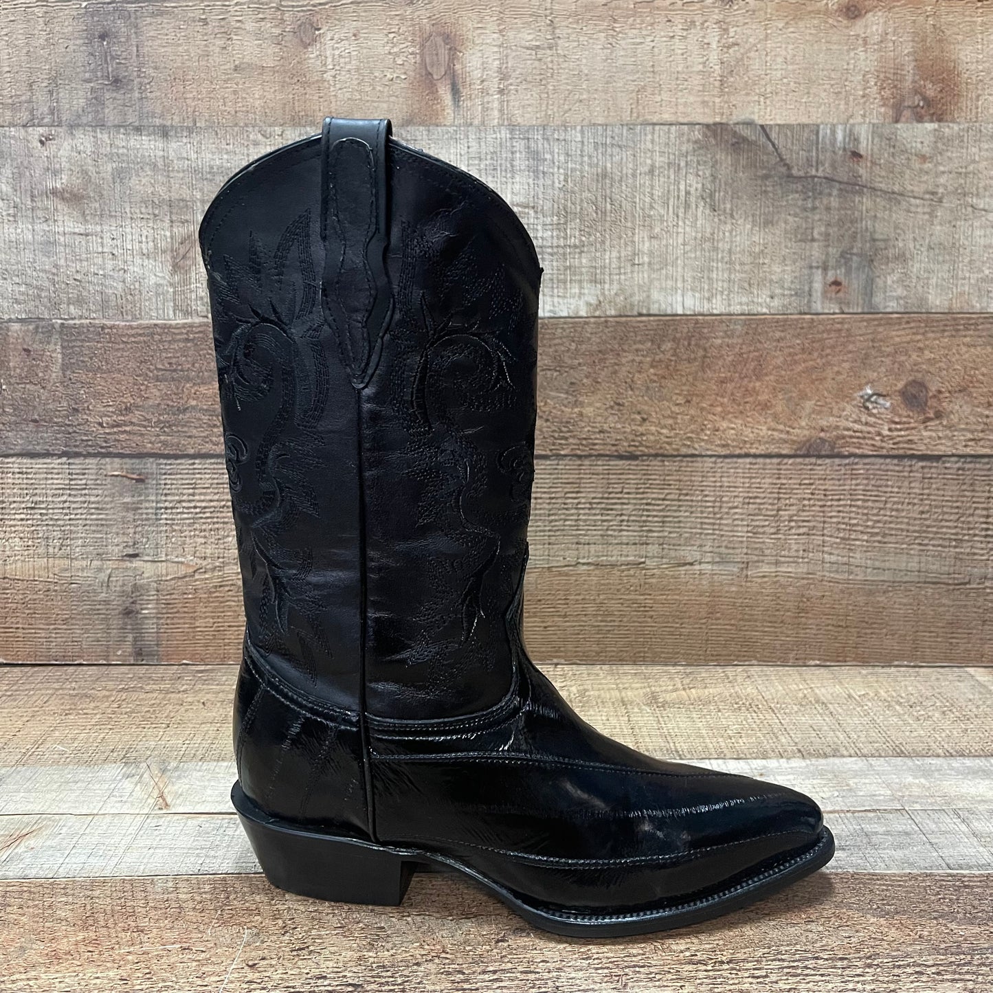 Men's Cowboy Boots Original Eel Leather Wester Pointy Boot Est. 099 Anguila Original