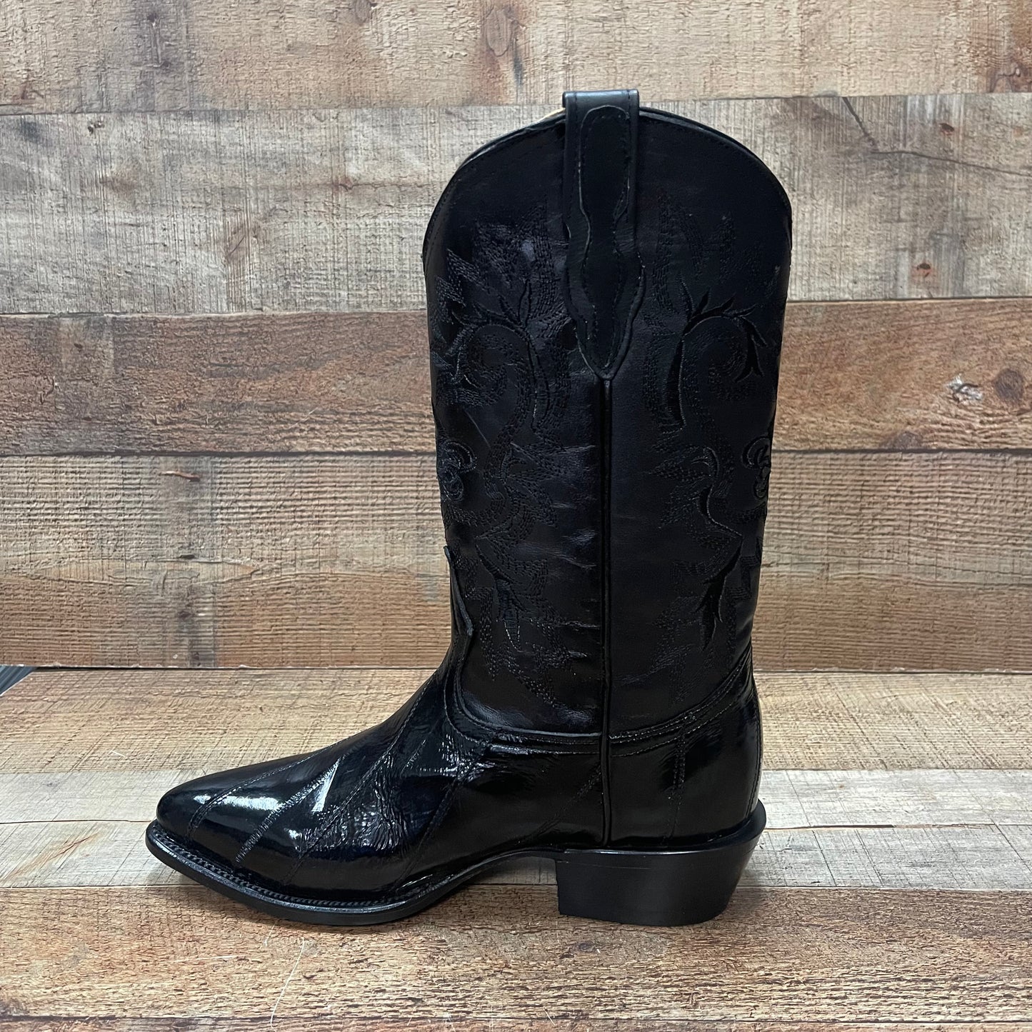 Men's Cowboy Boots Original Eel Leather Wester Pointy Boot Est. 099 Anguila Original