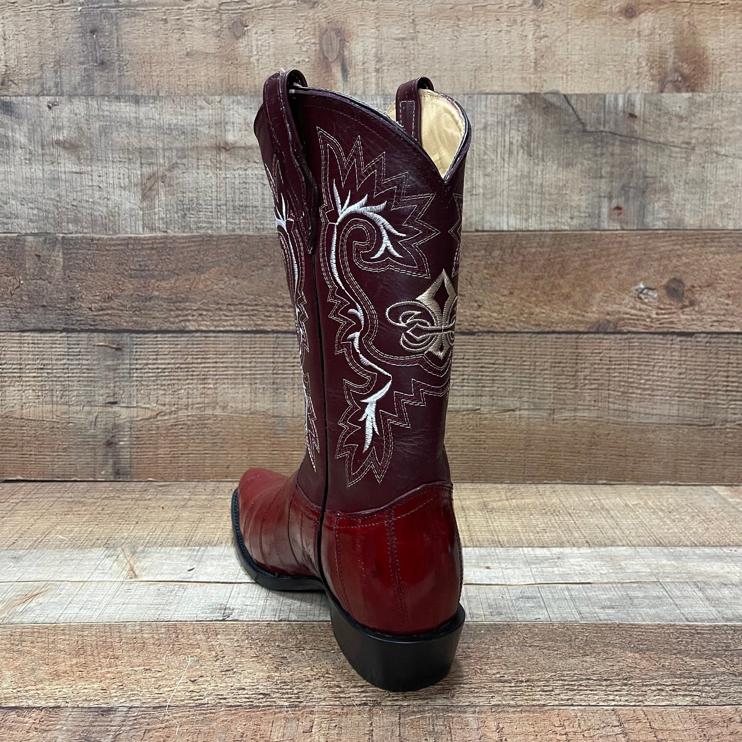 Men's Cowboy Boots Original Eel Leather Wester Pointy Boot Est. 099 Anguila Original