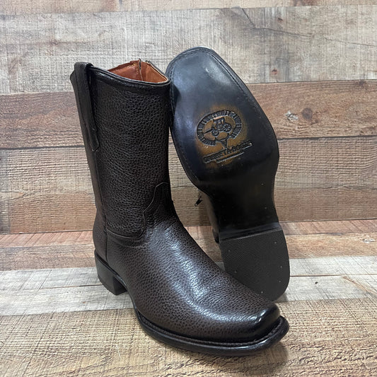 Men's Western Cowboy Zipper Genuine Leather American Deer Boots Dubai Toe Est. 264