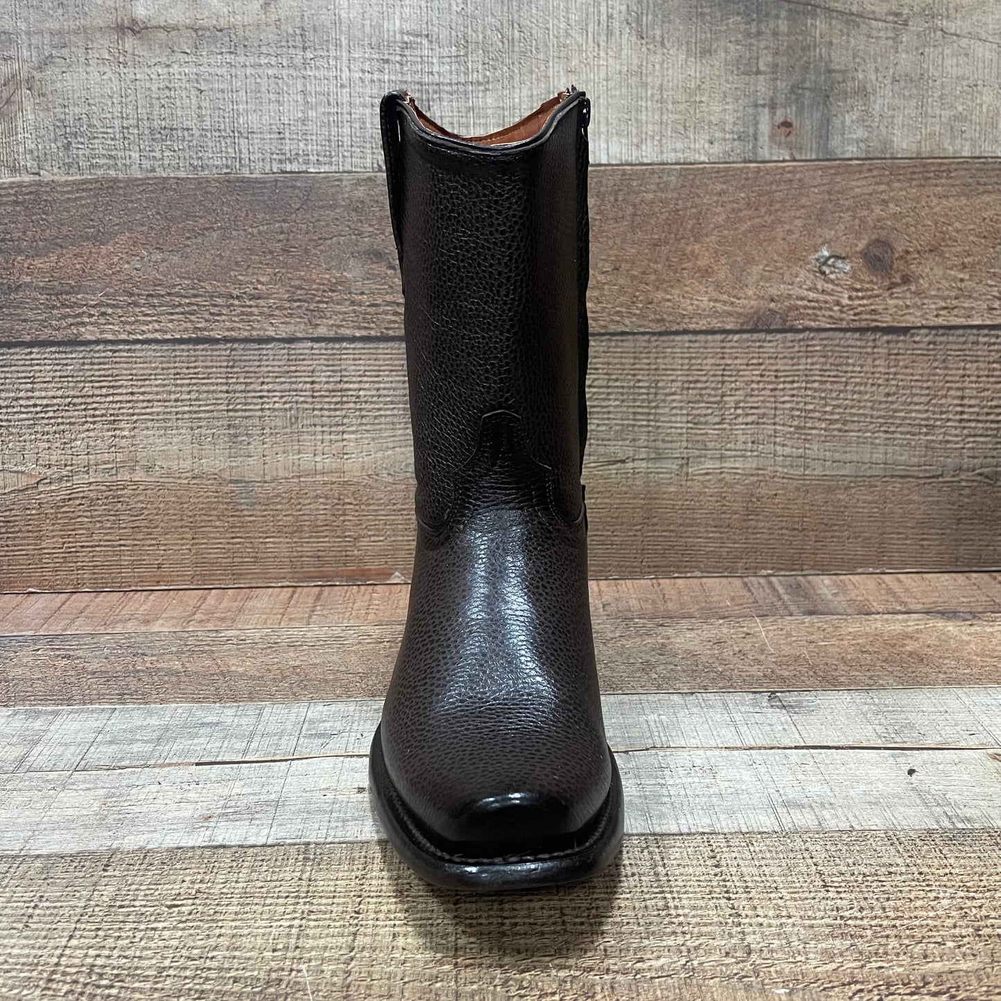 Men's Western Cowboy Zipper Genuine Leather American Deer Boots Dubai Toe Est. 264