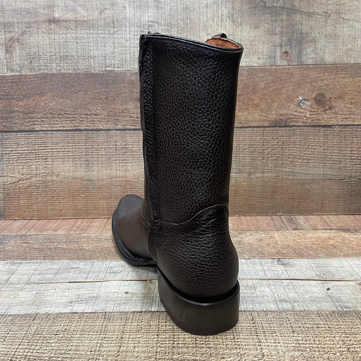 Men's Western Cowboy Zipper Genuine Leather American Deer Boots Dubai Toe Est. 264