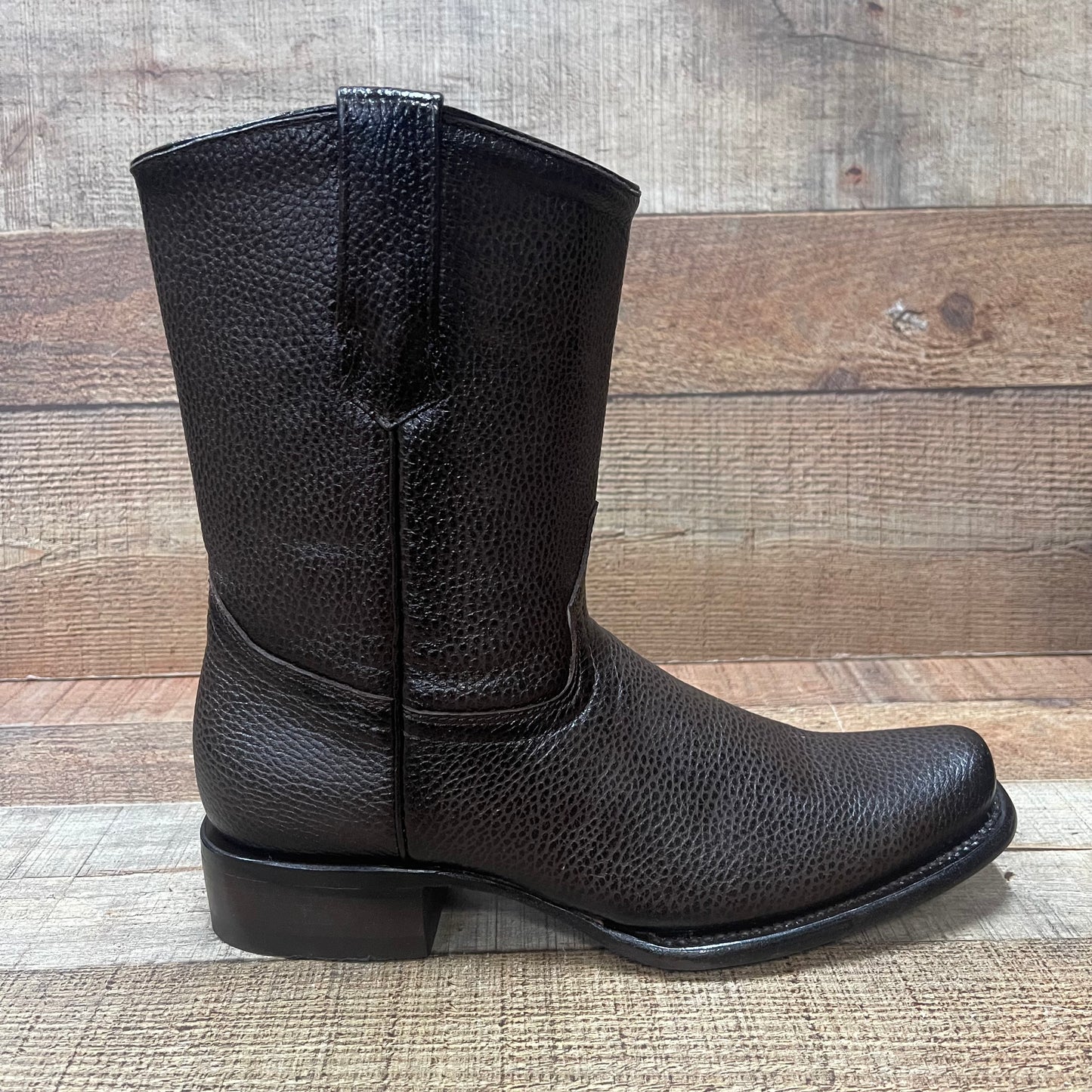 Men's Western Cowboy Zipper Genuine Leather American Deer Boots Dubai Toe Est. 264