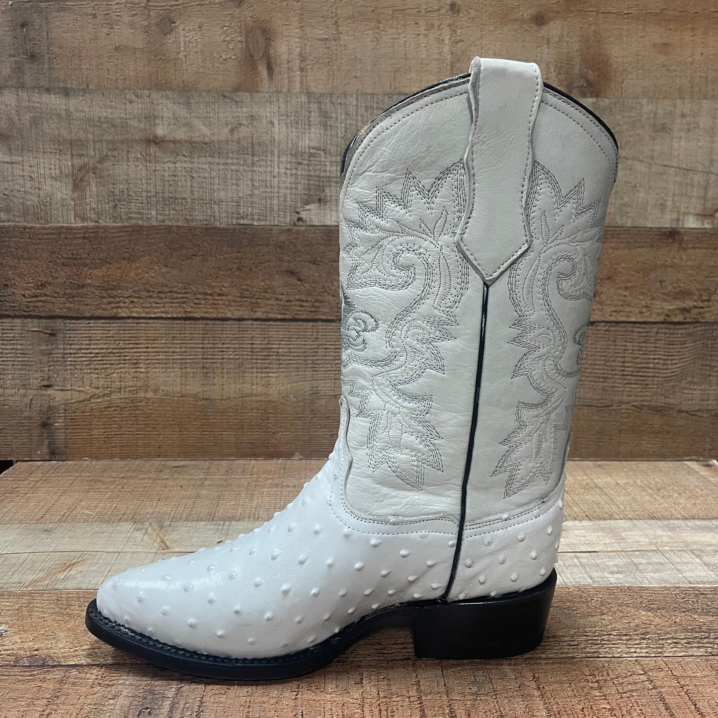 Men's Cowboy Western Ostrich Print Pointed Boots Bota Avestruz Vaquera Puntal Est.099