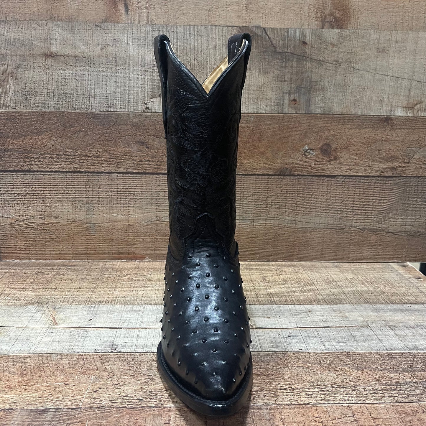 Men's Cowboy Western Ostrich Print Pointed Boots Bota Avestruz Vaquera Puntal Est.099
