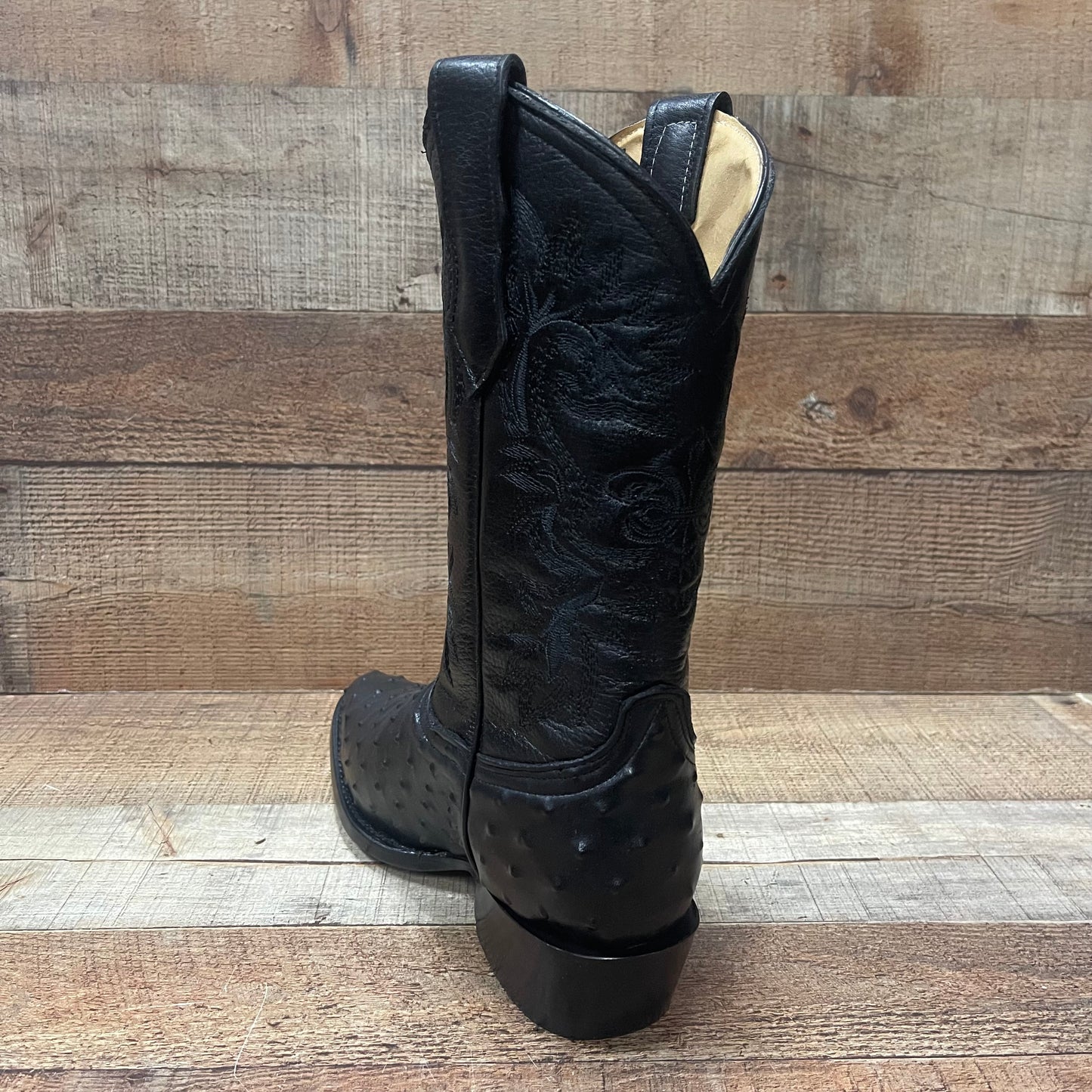 Men's Cowboy Western Ostrich Print Pointed Boots Bota Avestruz Vaquera Puntal Est.099