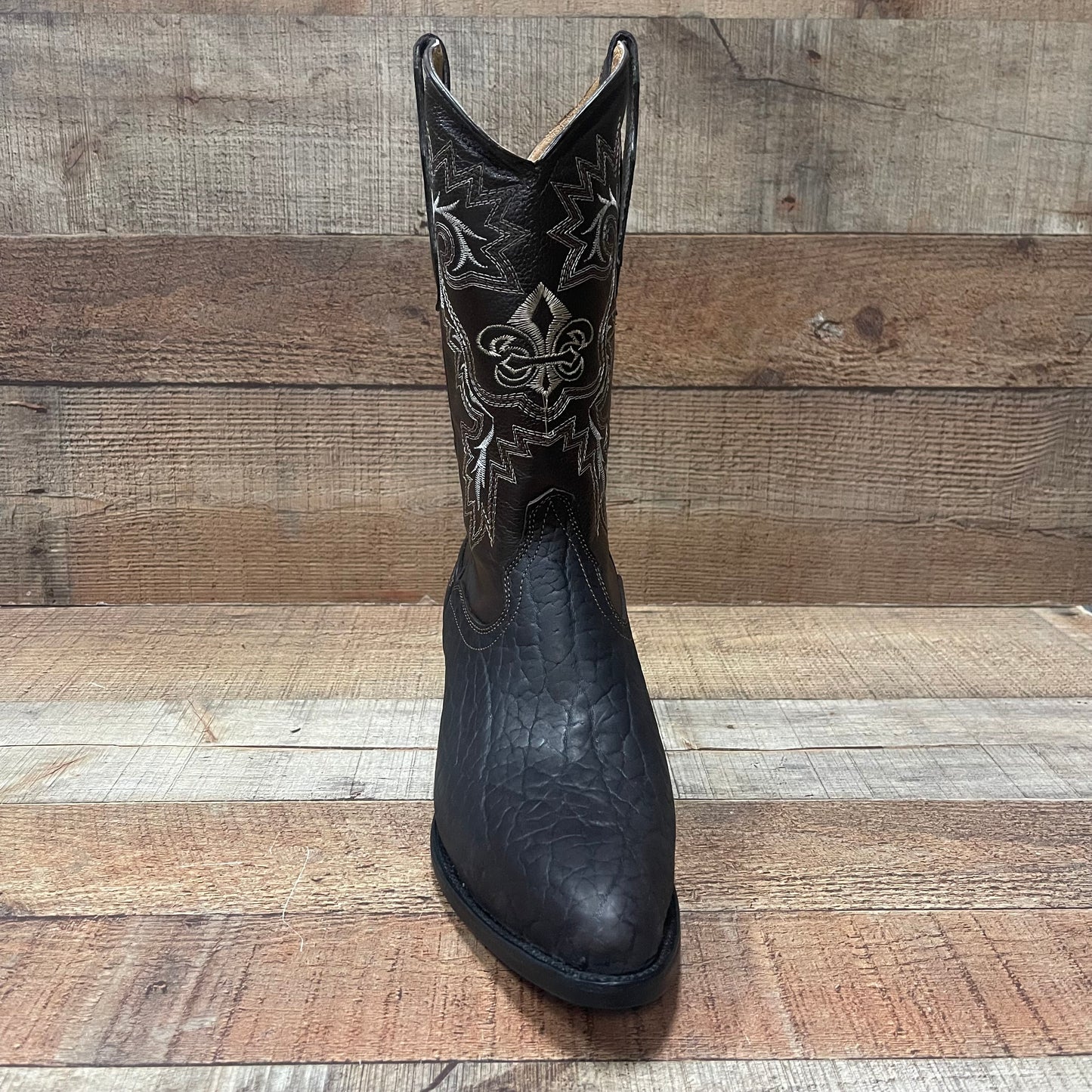 Men's Cowboy Boots Genuine Bull Neck Leather Western Est. 099 Cuello de Toro
