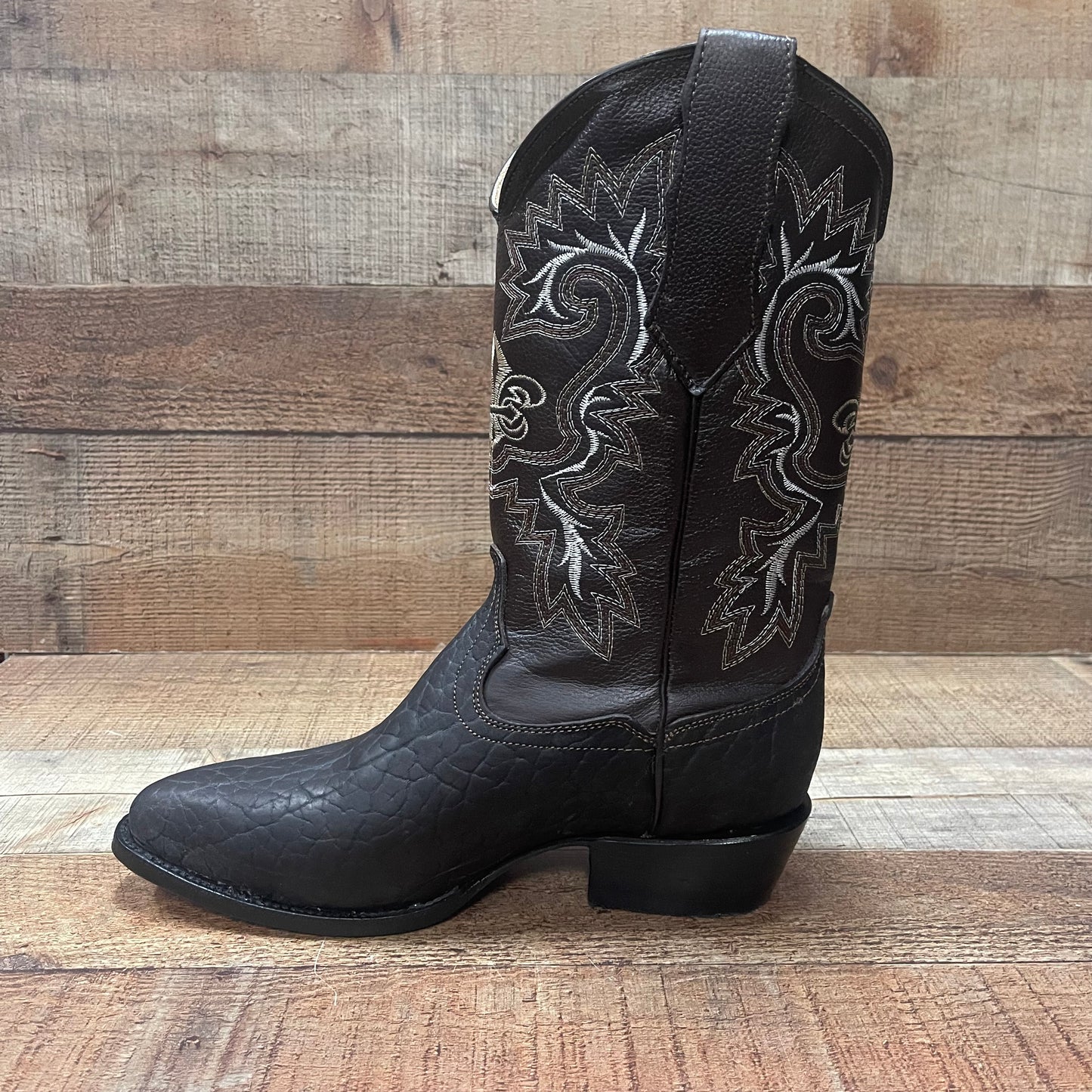 Men's Cowboy Boots Genuine Bull Neck Leather Western Est. 099 Cuello de Toro