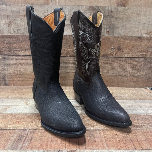 Men's Cowboy Boots Genuine Bull Neck Leather Western Est. 099 Cuello de Toro