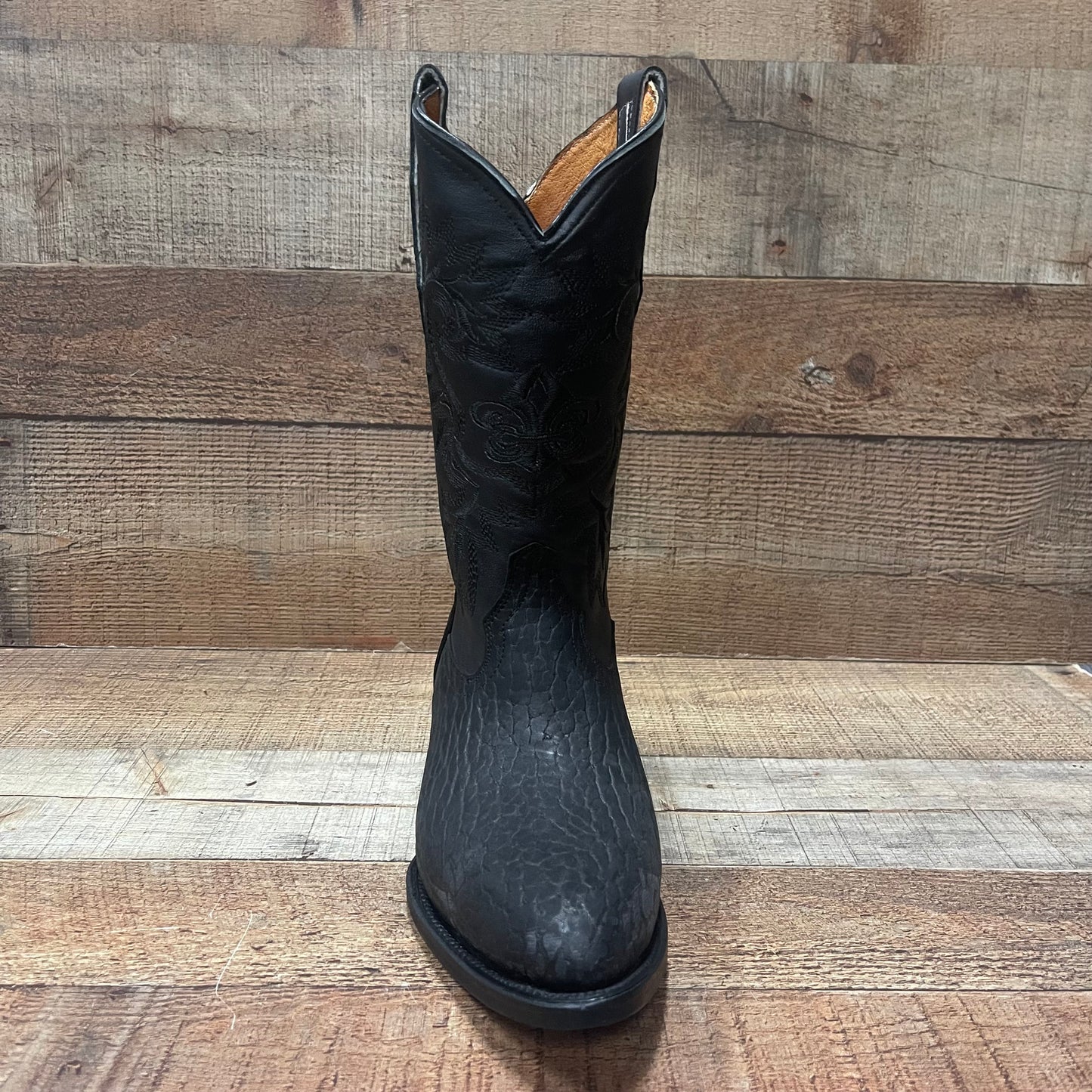 Men's Cowboy Boots Genuine Bull Neck Leather Western Est. 099 Cuello de Toro