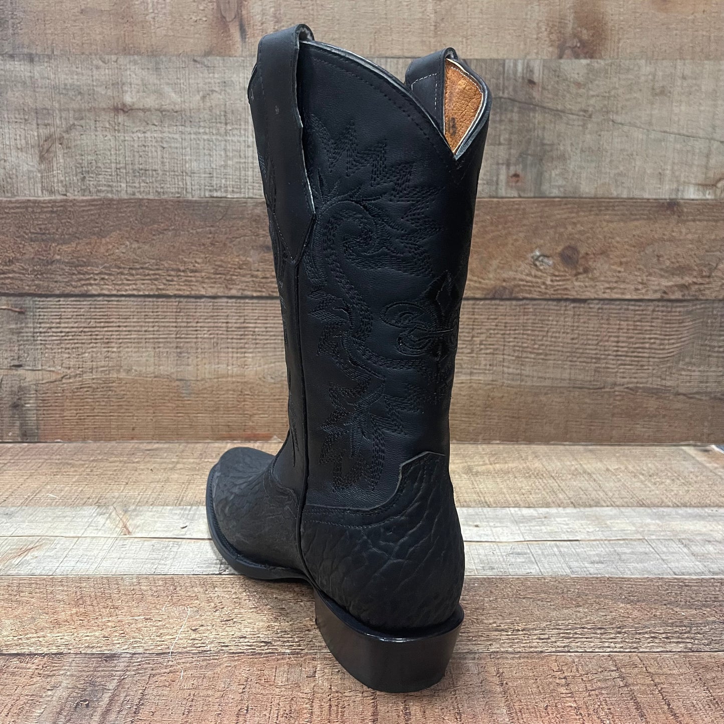 Men's Cowboy Boots Genuine Bull Neck Leather Western Est. 099 Cuello de Toro