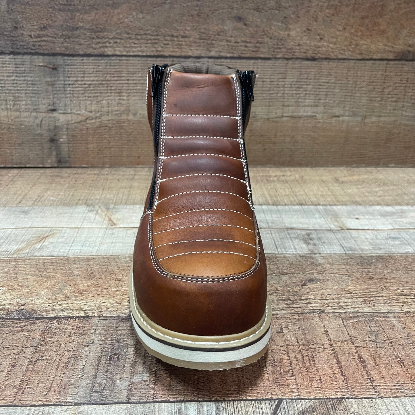 Botas de trabajo ligeras con cremallera para hombre, resistentes al agua y al aceite, Bota Cierre Est.1216