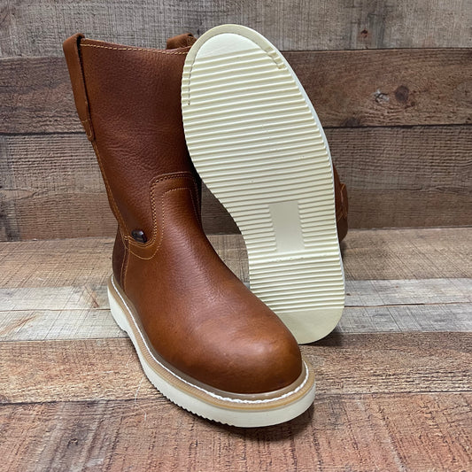 Botas de trabajo ligeras de cuero con puntera de acero para hombre, de 415 libras, de Ruper Casco Laredo
