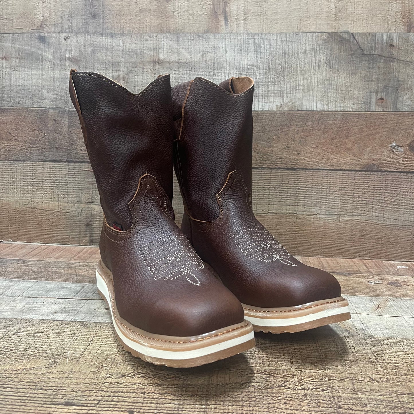 Men's Square Toe Cowboy Style Double Density Sole Work Boot Bota de Trabajo Cuadrada Est. B-34 Ringle