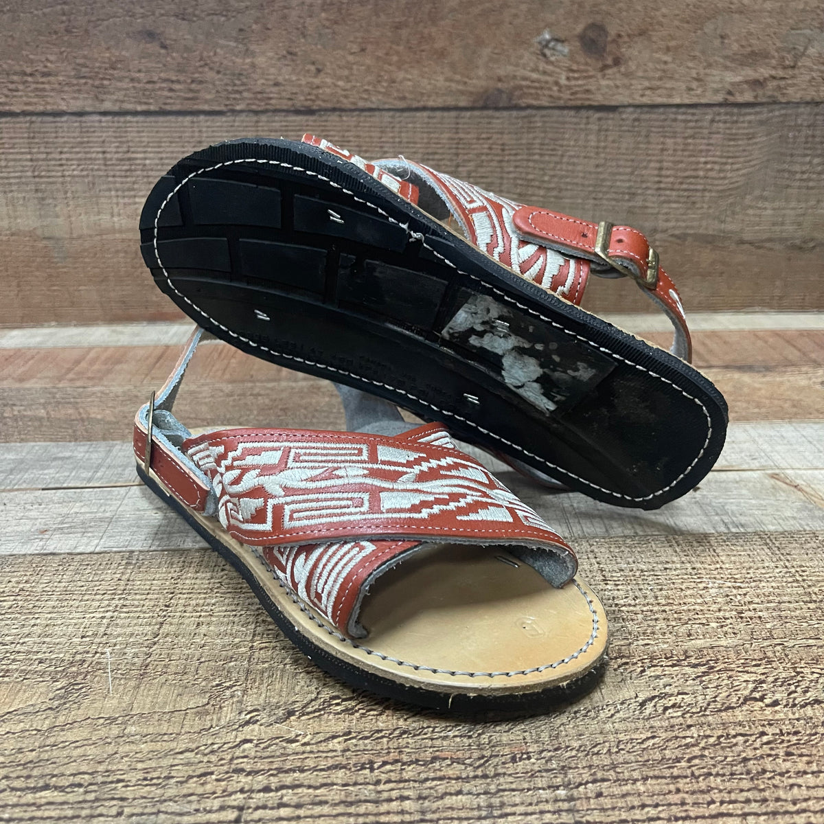 Men’s Mexican pitiado bordado huarache sandal Huarache Mexicano cruzado de piel Sandalia Pitiado Mexicana para Hombre Est.003 Huarache  main image 3