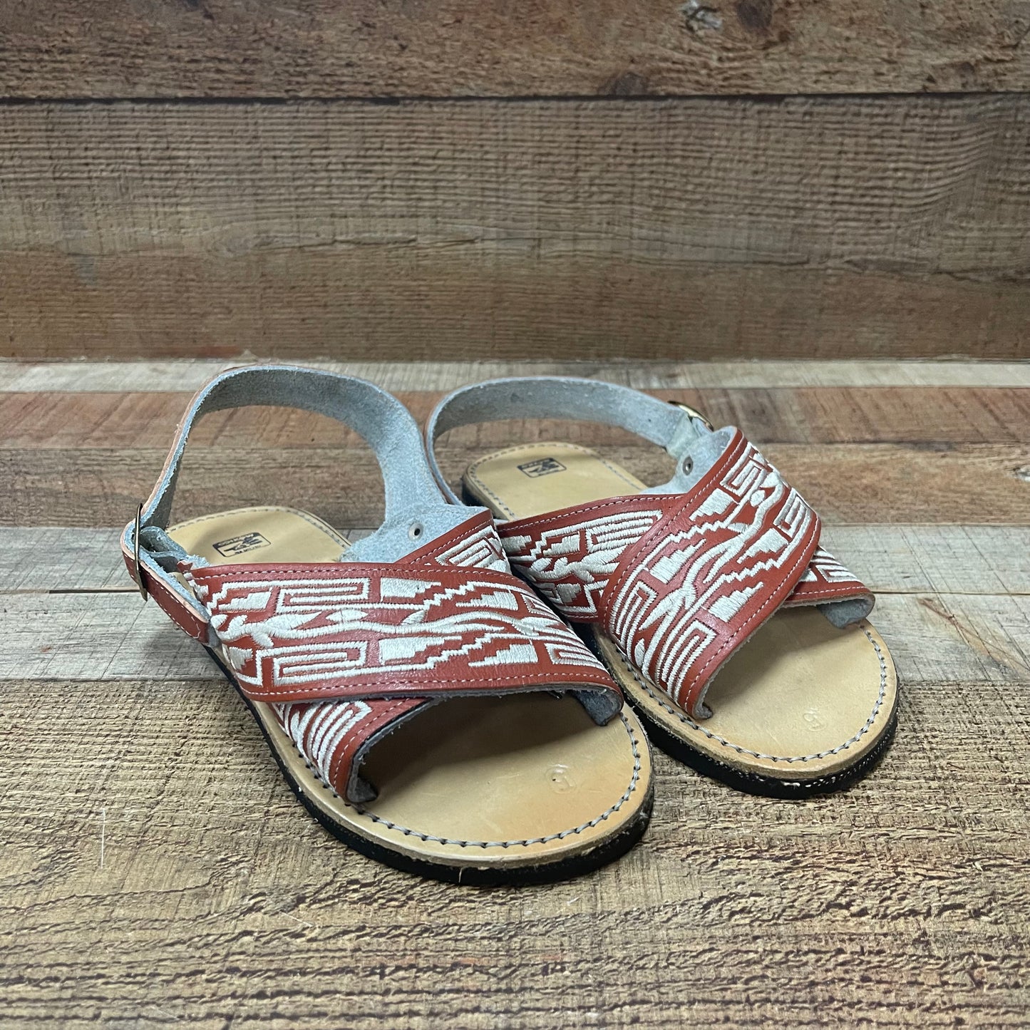 Men’s Mexican Pitiado Sandal Est.003 Huarache Cruzado Bordado