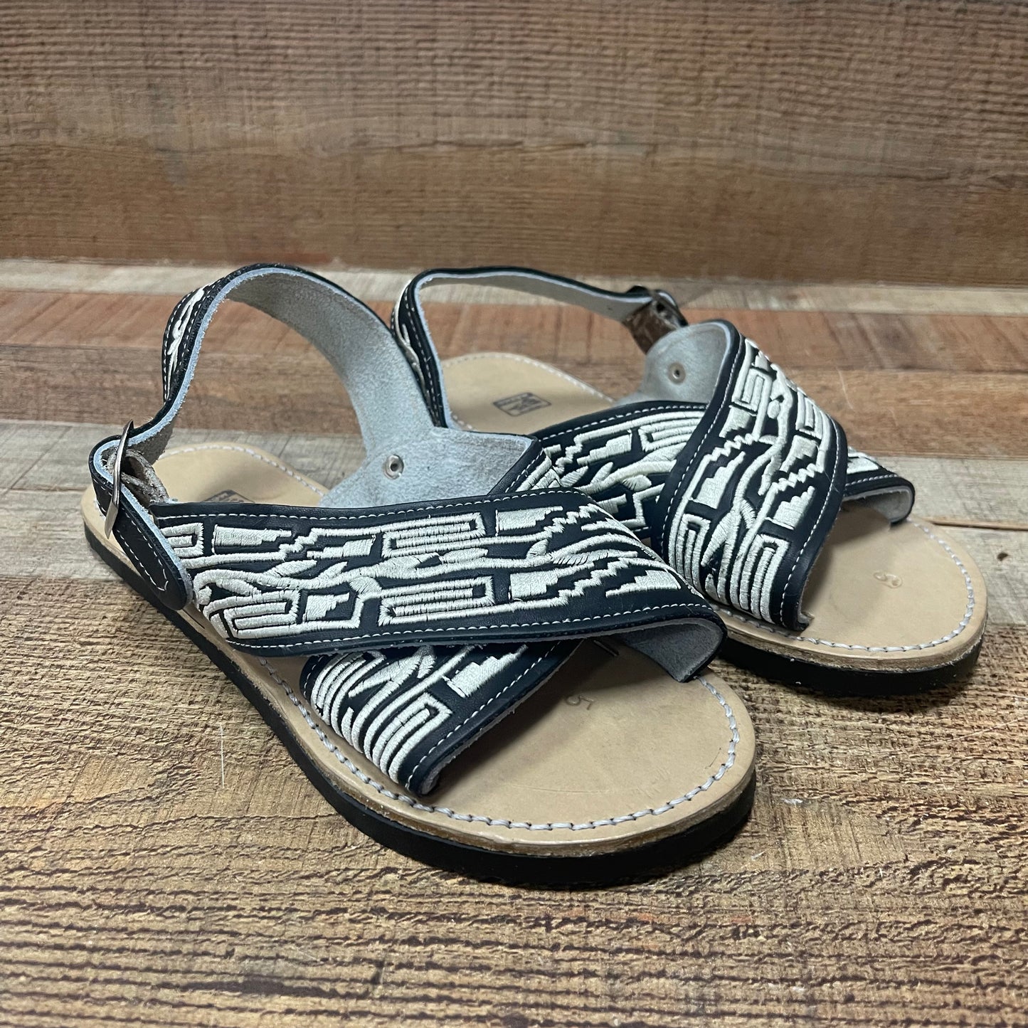 Men’s Mexican Pitiado Sandal Est.003 Huarache Cruzado Bordado