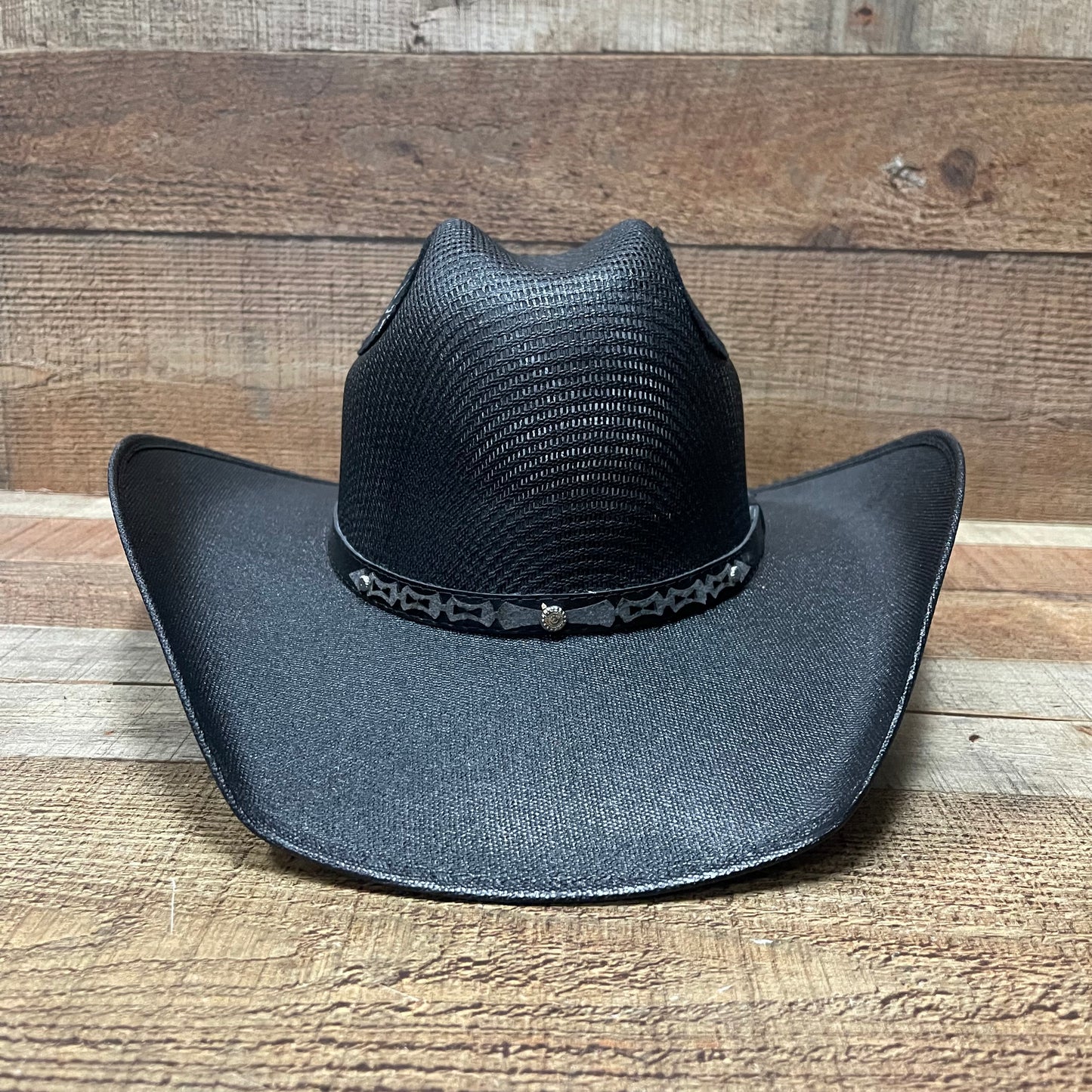 Unisex Wide Brim Black Straw Hat Handmade Sombrero Ahumado Negro Chihuahua