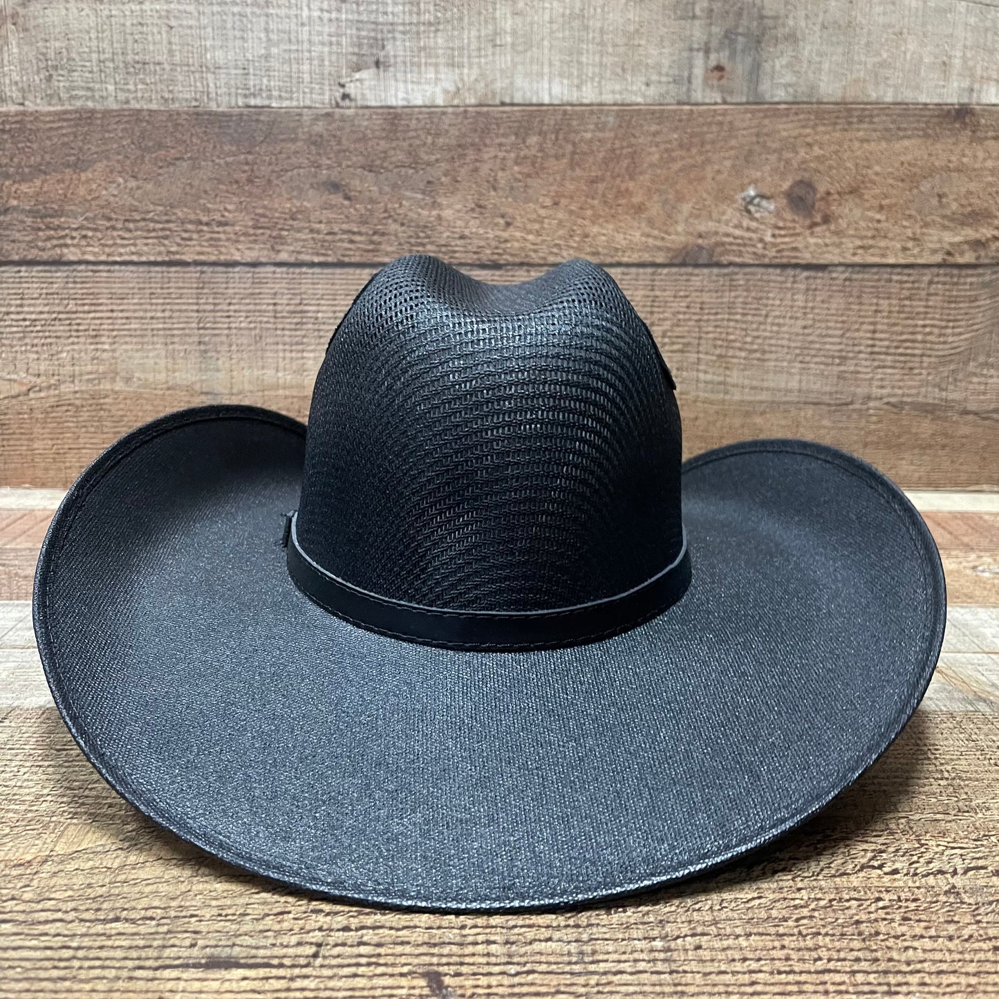 Unisex Wide Brim Black Straw Hat Handmade Sombrero Ahumado Negro Chihuahua