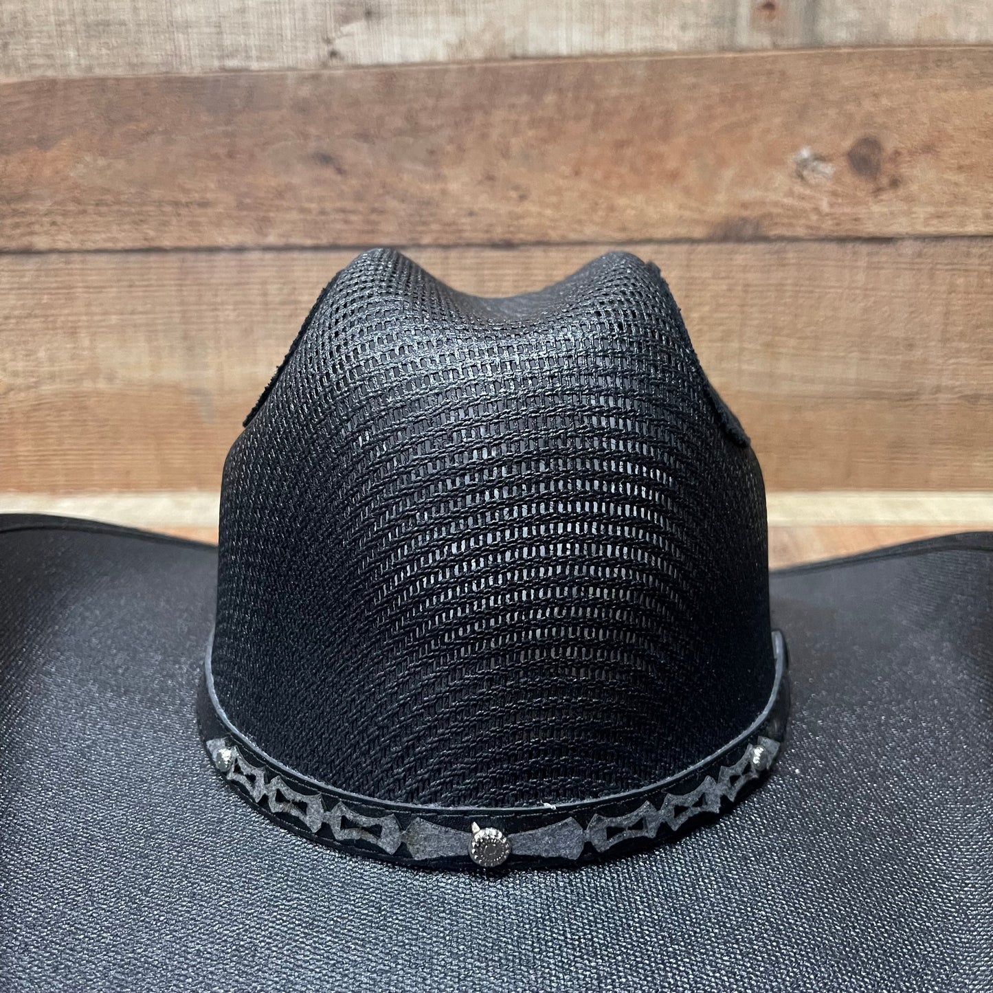 Unisex Wide Brim Black Straw Hat Handmade Sombrero Ahumado Negro Chihuahua