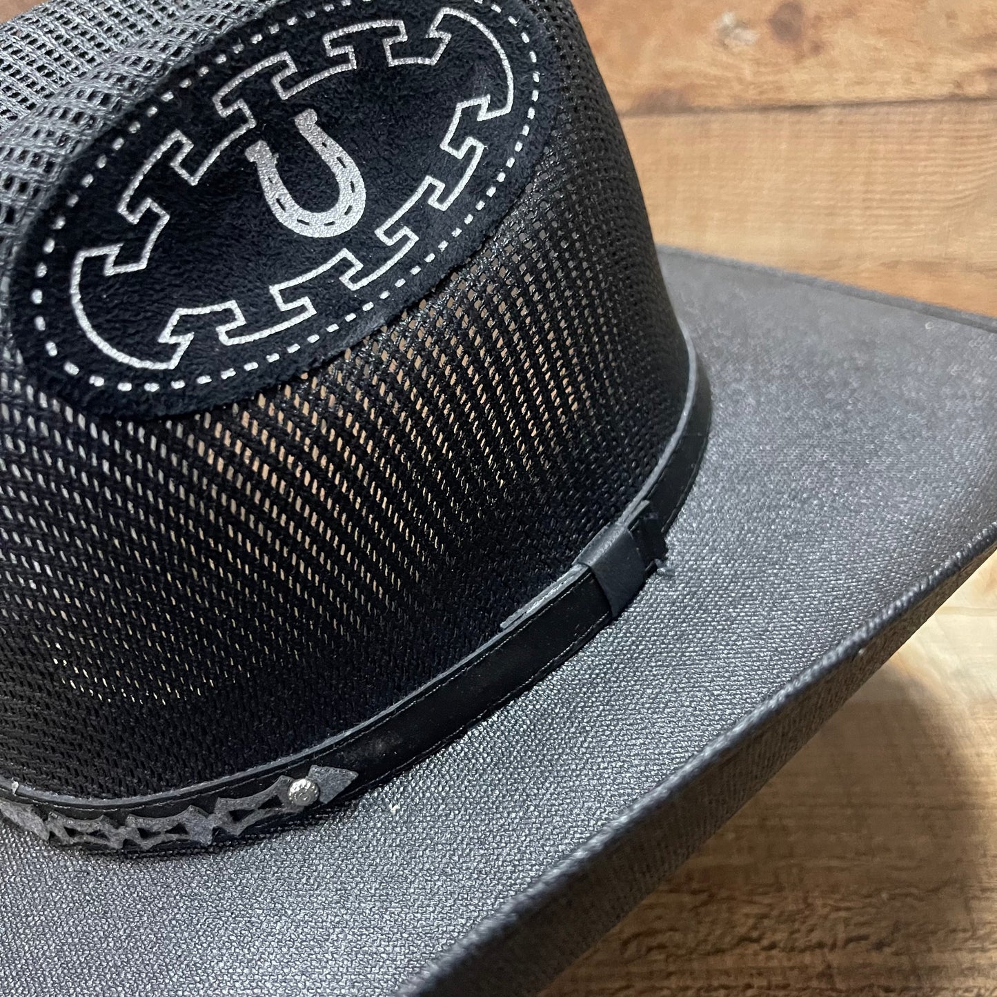 Unisex Wide Brim Black Straw Hat Handmade Sombrero Ahumado Negro Chihuahua