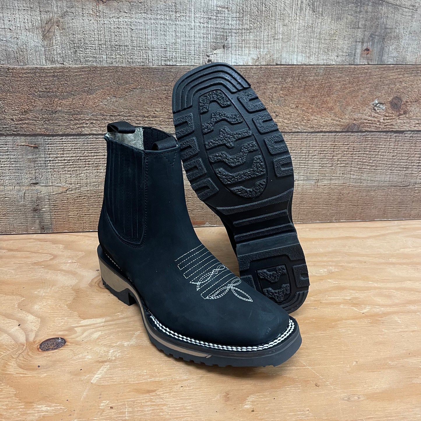 Men's Western Rodeo Ankle Boot Super Resistant California Sole Genuine Cowhide Leather Botín Est.398 Suela California