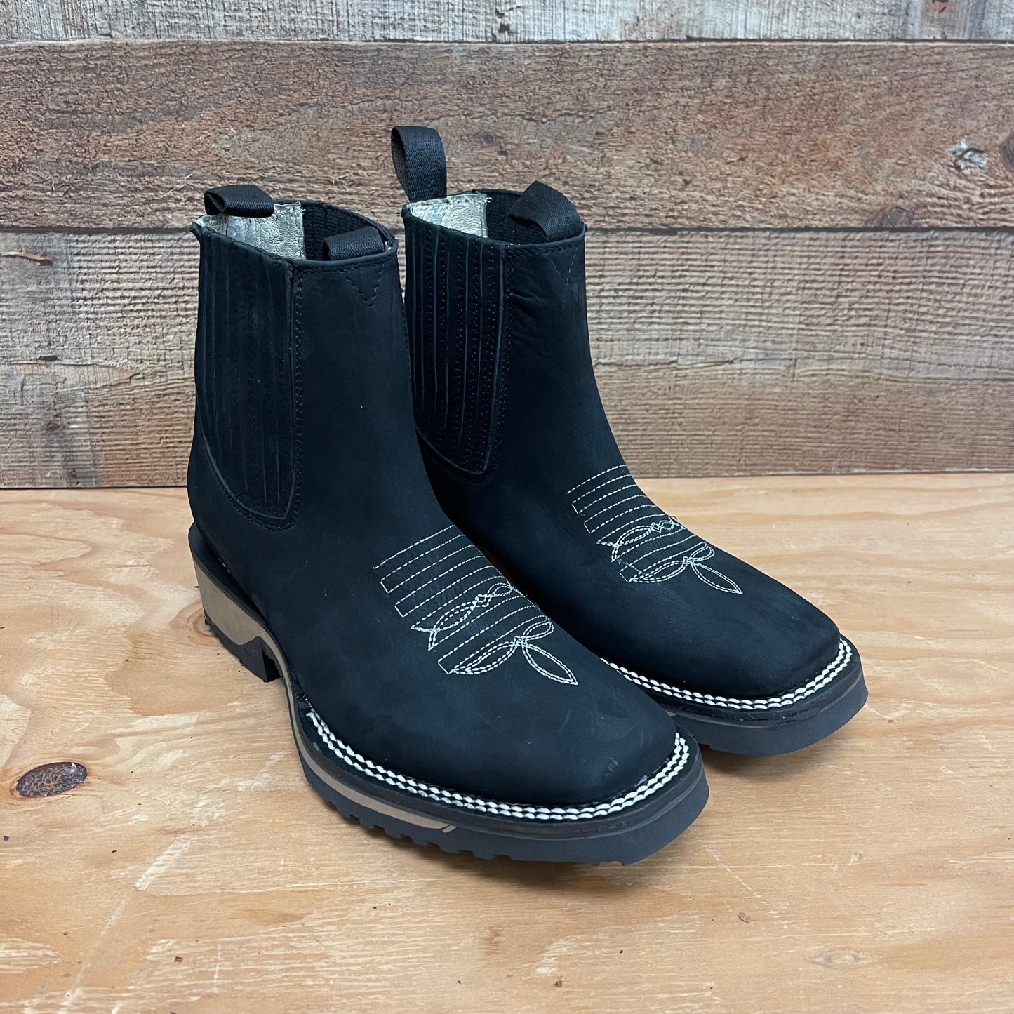 Men's Western Rodeo Ankle Boot Super Resistant California Sole Genuine Cowhide Leather Botín Est.398 Suela California