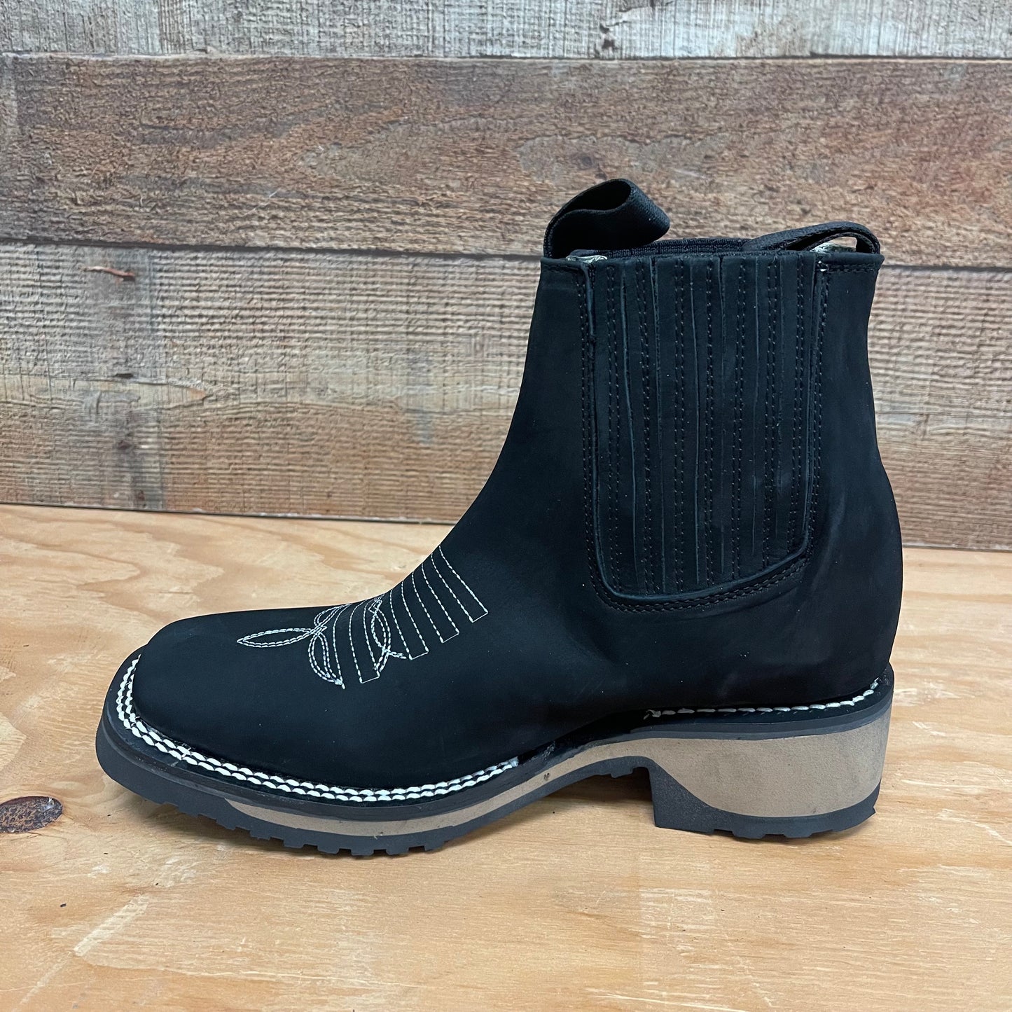 Men's Western Rodeo Ankle Boot Super Resistant California Sole Genuine Cowhide Leather Botín Est.398 Suela California