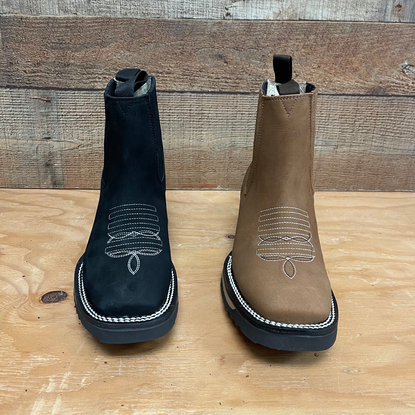 Men's Western Rodeo Ankle Boot Super Resistant California Sole Genuine Cowhide Leather Botín Est.398 Suela California