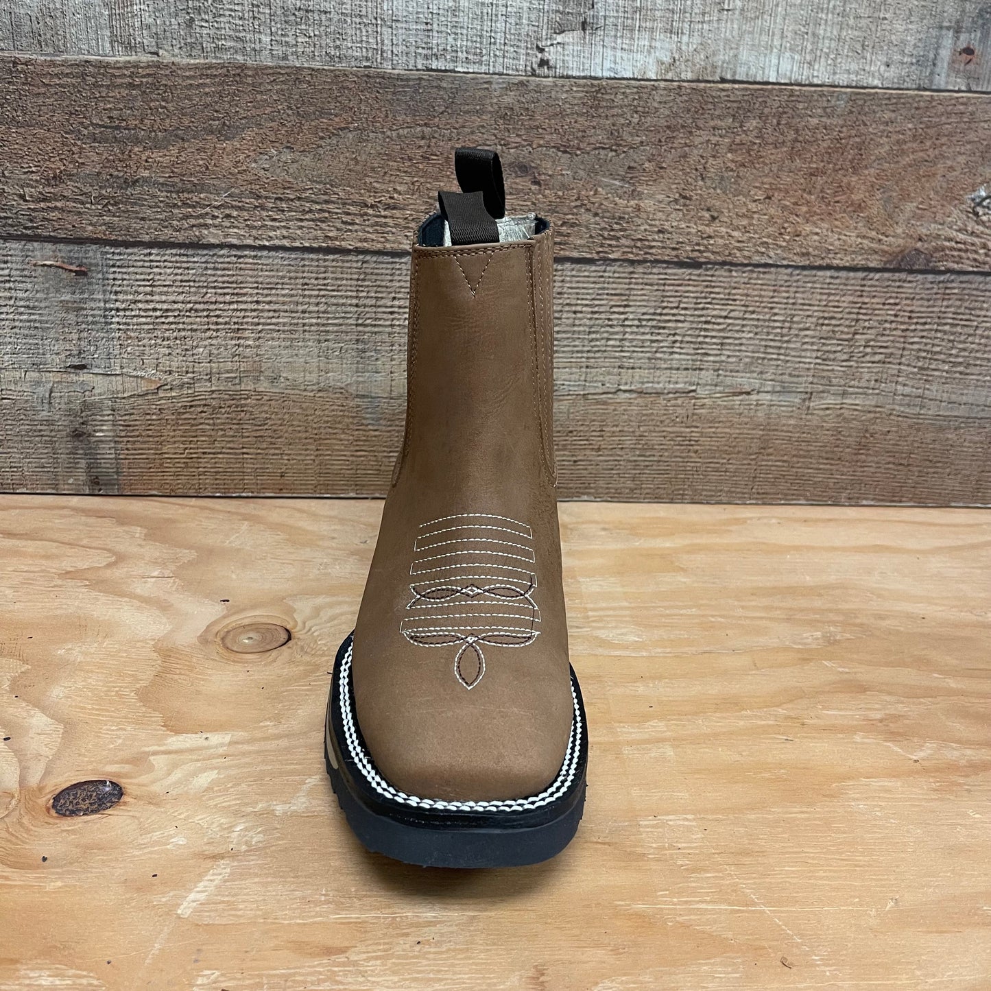 Men's Western Rodeo Ankle Boot Super Resistant California Sole Genuine Cowhide Leather Botín Est.398 Suela California