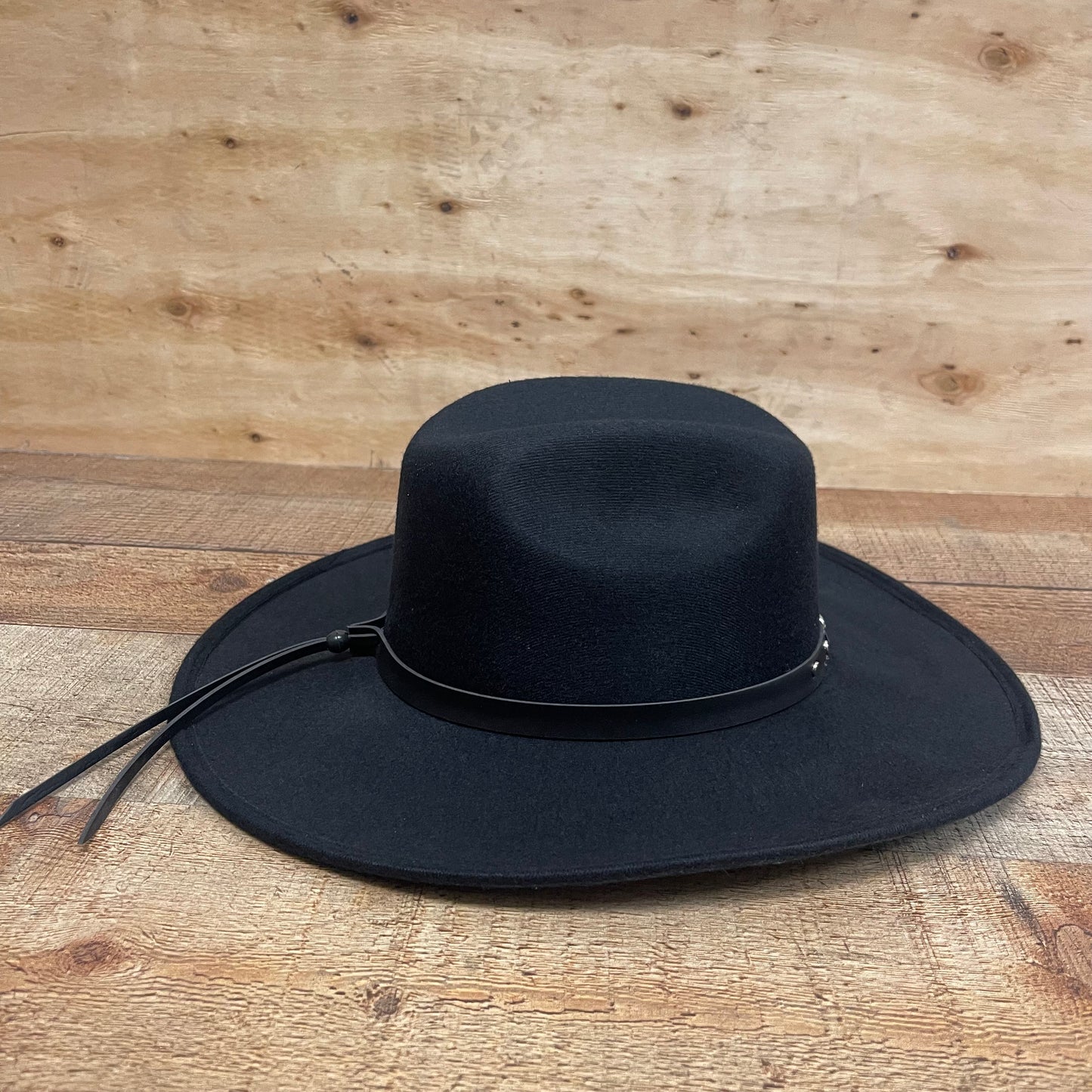 Kid's  Black Western Cowboy Rodeo Hat Flat Shape Texana De Nino Plana Indiana Negra