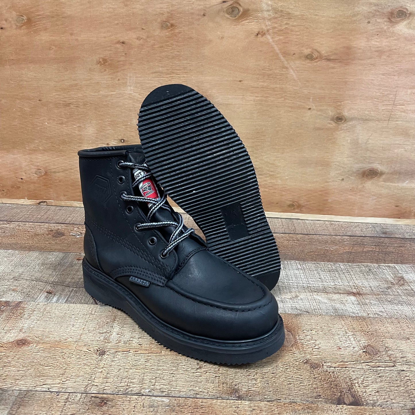 Men's Work Boots Genuine Leather Oil Water Resistant Strong and Light Weight Soles Est.250