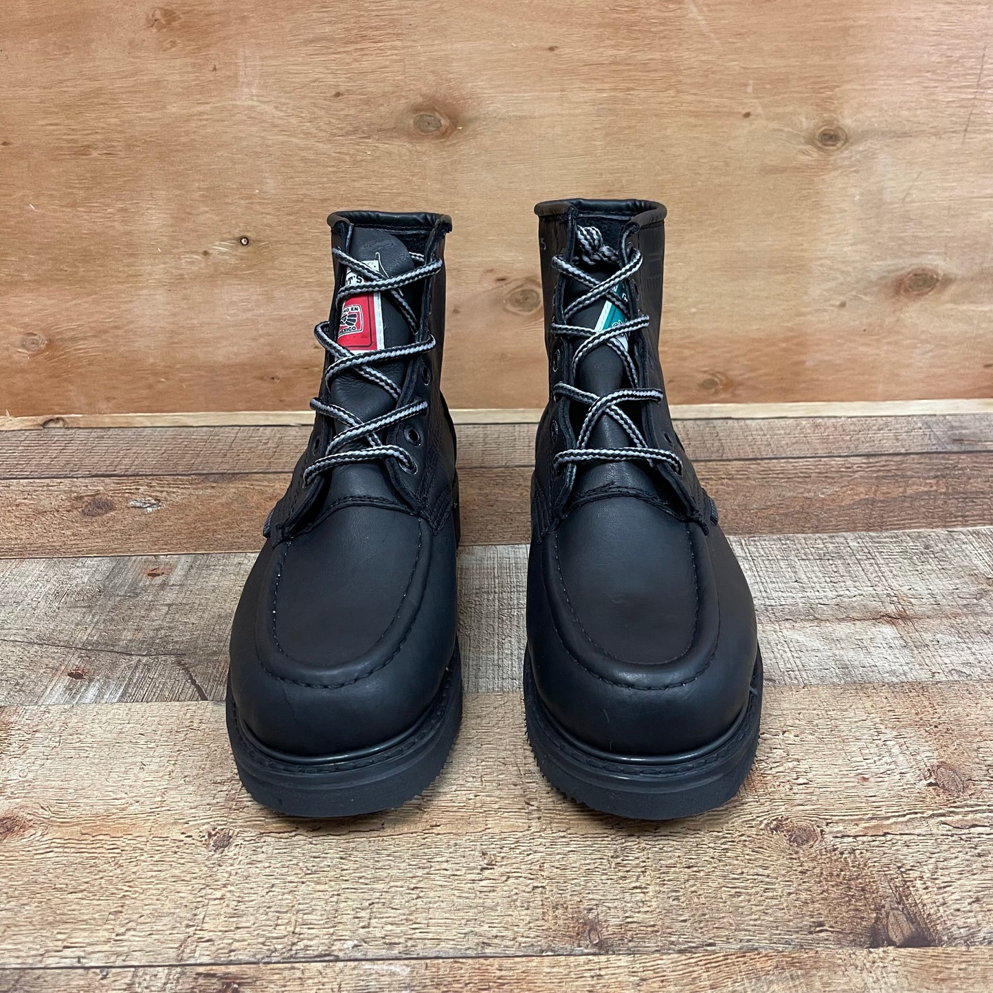 Men's Work Boots Genuine Leather Oil Water Resistant Strong and Light Weight Soles Est.250