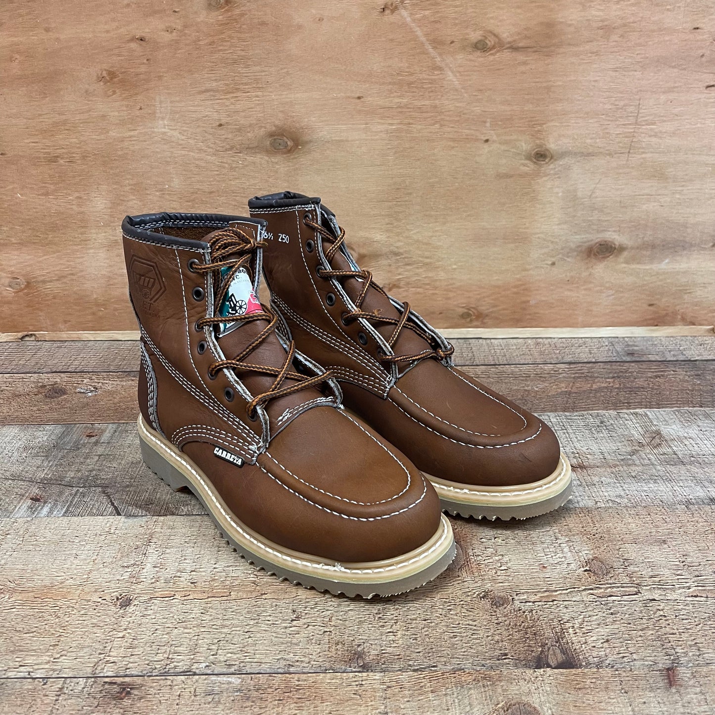 Men's Work Boots Genuine Leather Oil Water Resistant Strong and Light Weight Soles Est.250