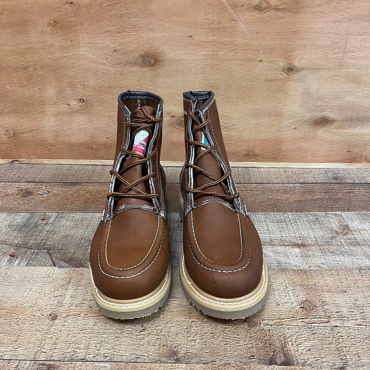 Men's Work Boots Genuine Leather Oil Water Resistant Strong and Light Weight Soles Est.250