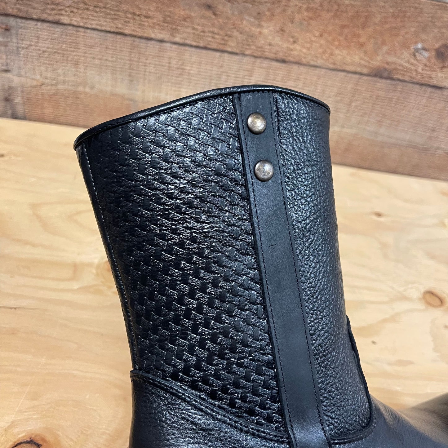 Men's Western Cowboy Zipper Genuine Leather Boots Dubai Toe Est. 261