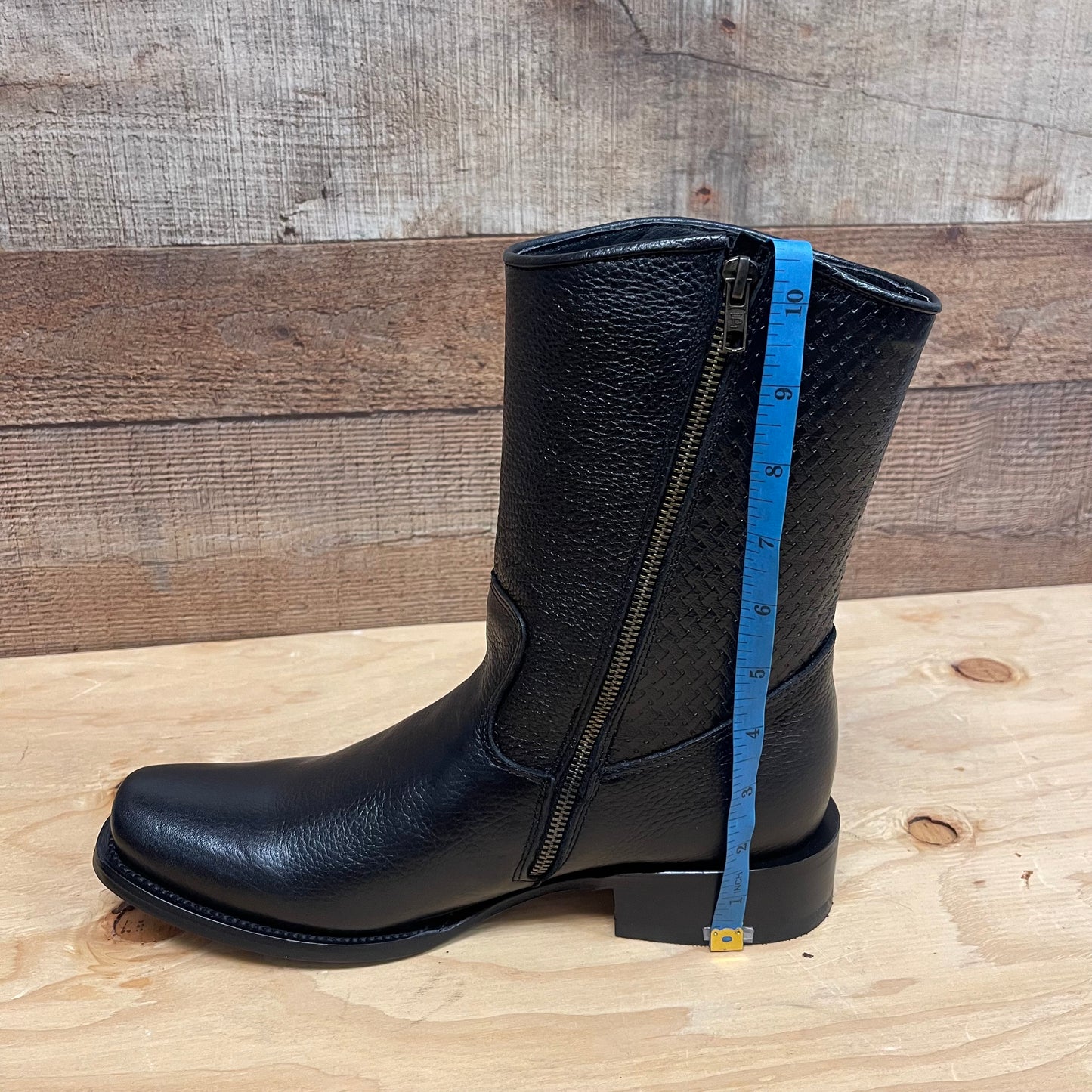 Men's Western Cowboy Zipper Genuine Leather Boots Dubai Toe Est. 261