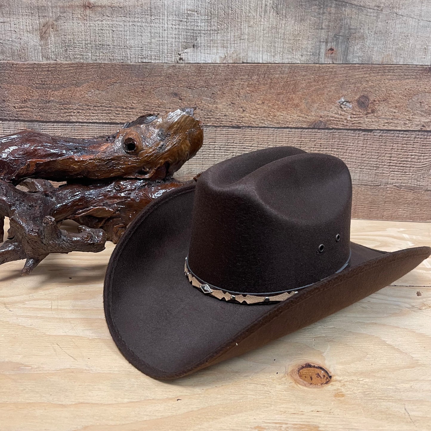 Unisex Faux Felt Western Taco Style Hat Texana Económica Sinaloa