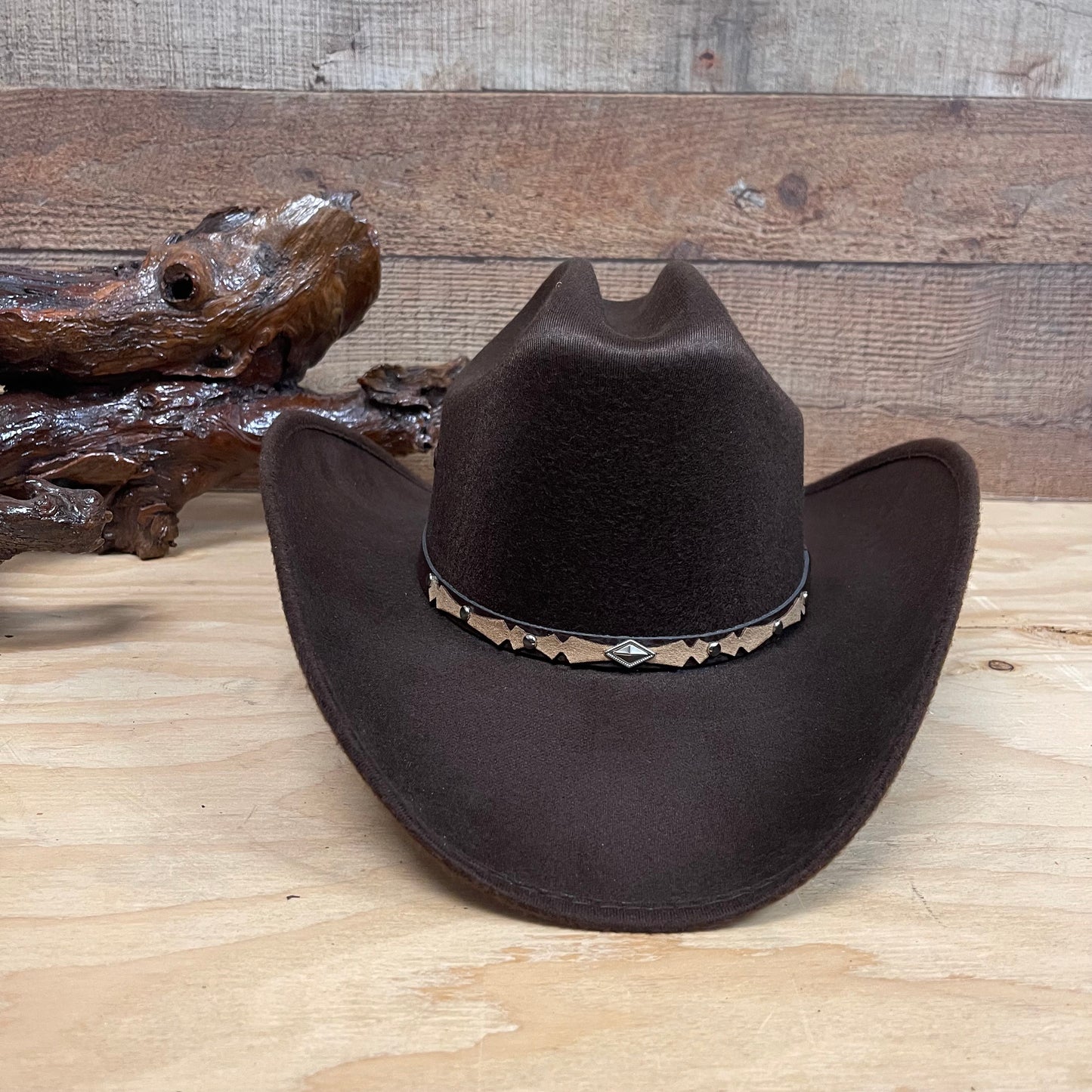 Unisex Faux Felt Western Taco Style Hat Texana Económica Sinaloa