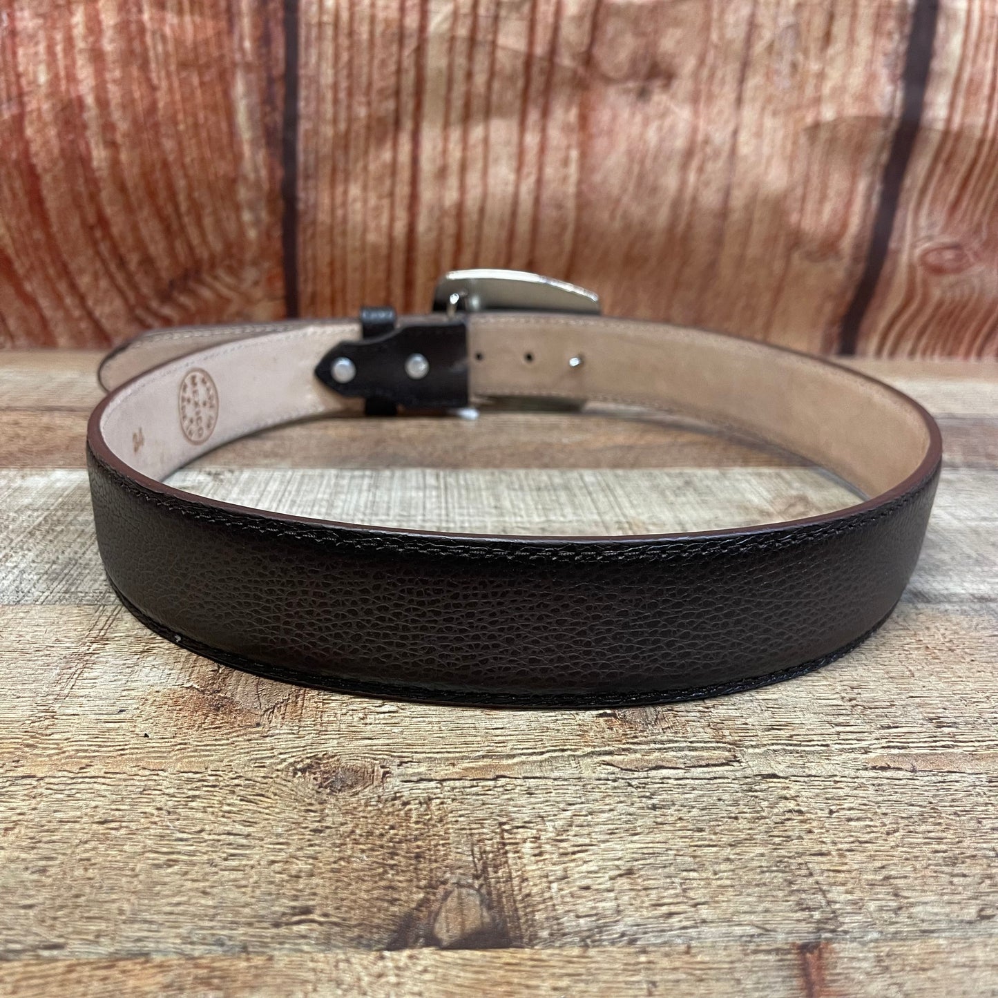 Men's Western Cowboy Genuine Leather American Deer Belt with Square Buckle Cinto Venado Americano Hebilla Cuadrada