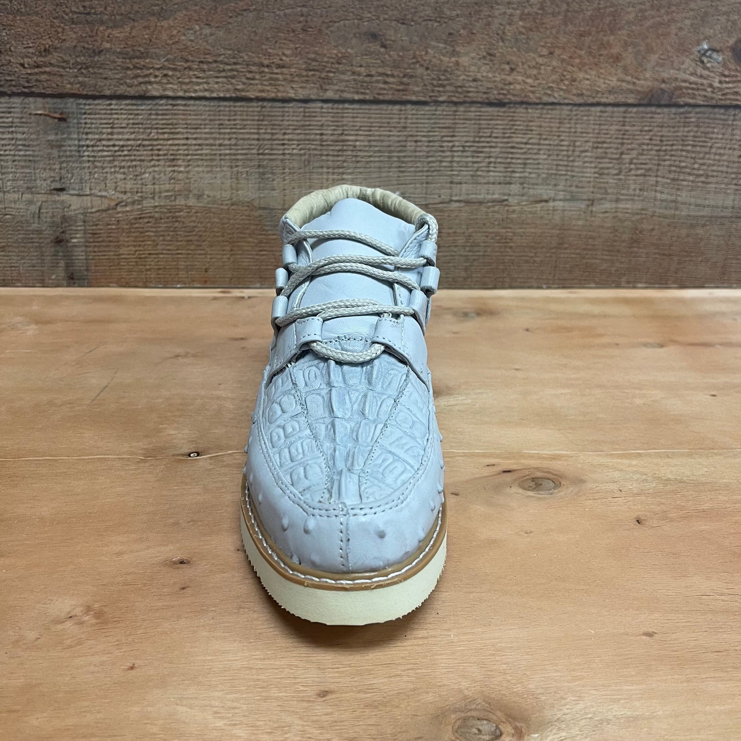 Men’s Crocodile/Ostrich Print Leather Shoes Est.1214 Ave Coco