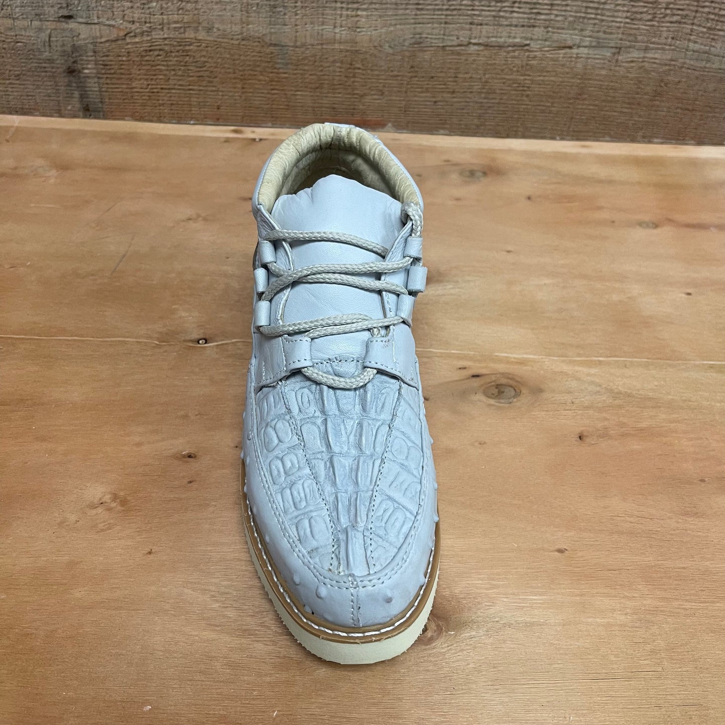 Men’s Crocodile/Ostrich Print Leather Shoes Est.1214 Ave Coco