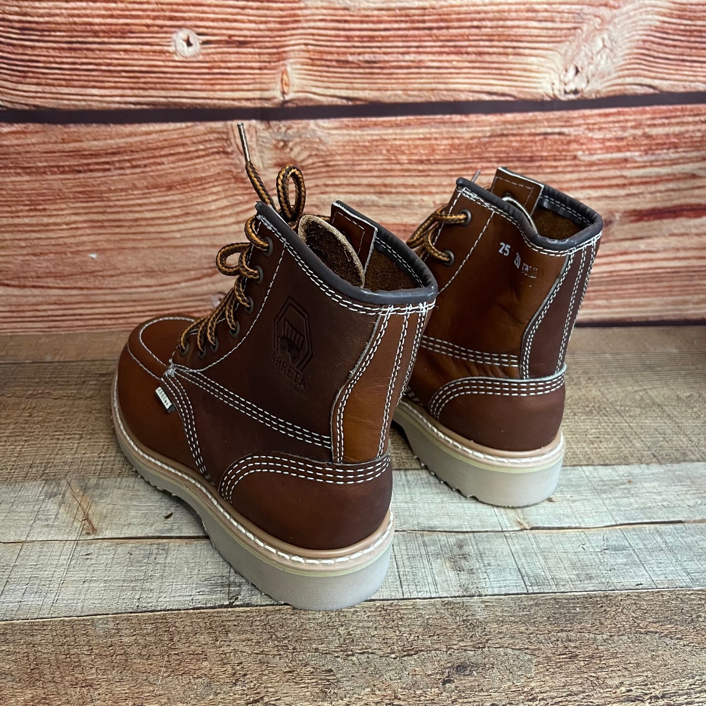 Men's Work Boots Genuine Leather Oil Water Resistant Strong and Light Weight Soles Est.250