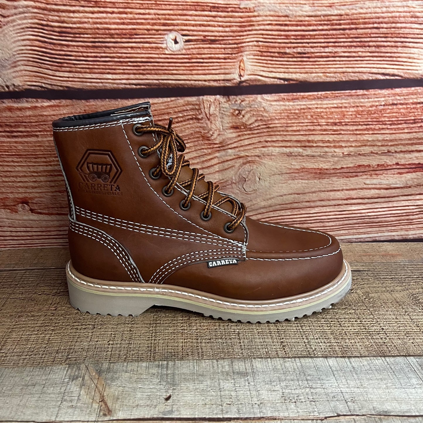 Men's Work Boots Genuine Leather Oil Water Resistant Strong and Light Weight Soles Est.250