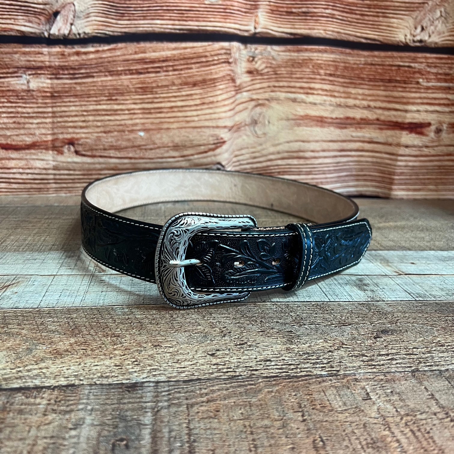 Cinturón De Cuero Liso Coñac - Ancho 13 Mm, Talla L/XL (40 Pulgadas) - Hebilla Dorada