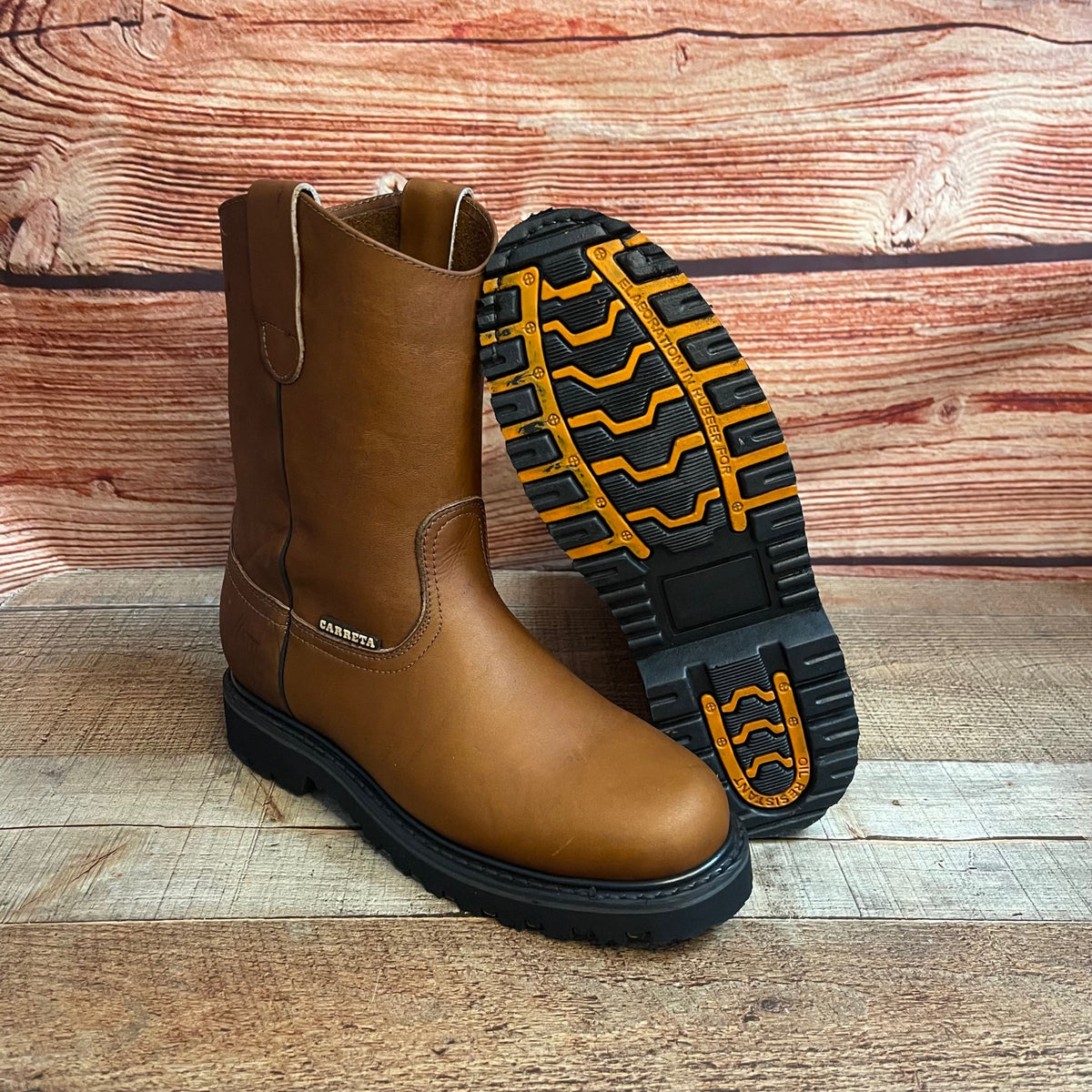 CARRETA BOOT’S | Men\'s Pull On Leather Work Boot Amazon.com: Men main image 4